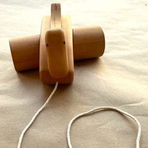 VTG Wooden “Pull on a String” Handmade Duck Toy